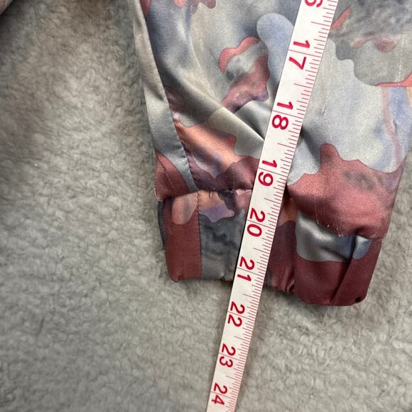 Adidas Floral Camo Hoodie Pastel Colors All Over Print Watercolor Satin Size M - Picture 7 of 10